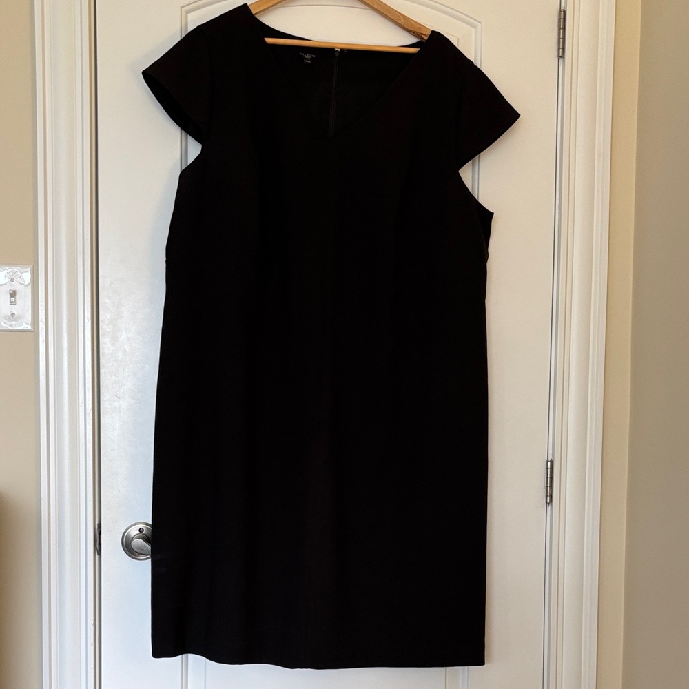 Talbots Women's Black Elegant Lined Dress Size 24W EUC